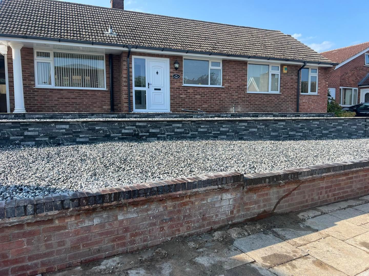 Double-Skin Brick Wall Construction